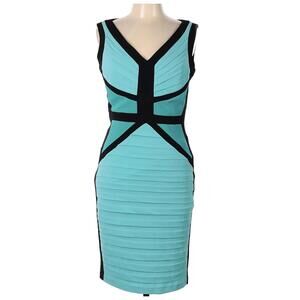 Cache Size 12 Aqua Cocktail Dress